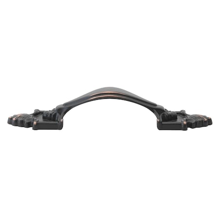 Gliderite Hardware 3-1/2 in. Center to Center Oil Rubbed Bronze Rustic Cabinet Pull - 4116-ORB, 25PK 4116-ORB-25